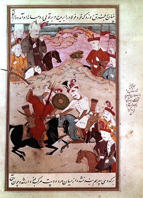 Fayl:شاه اسماعیل در جنگ چالدران.jpg