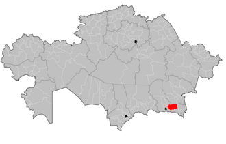Yenbekshiqazaq tumani xaritada