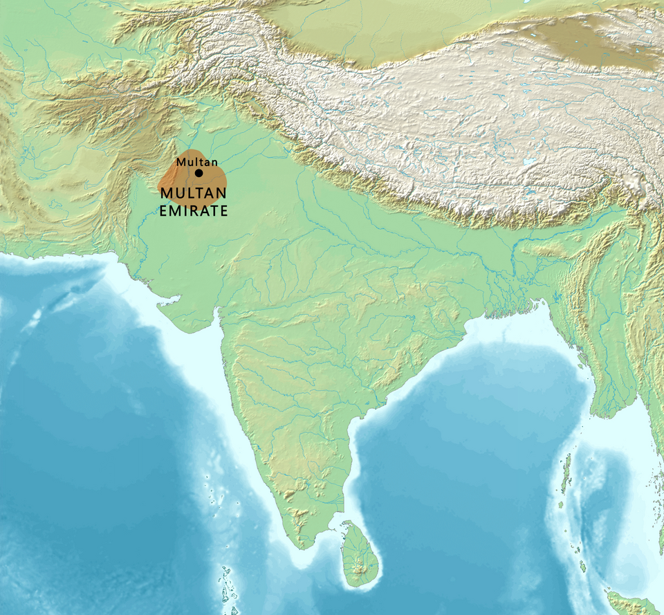 Fayl:Map of the Multan Emirate.png
