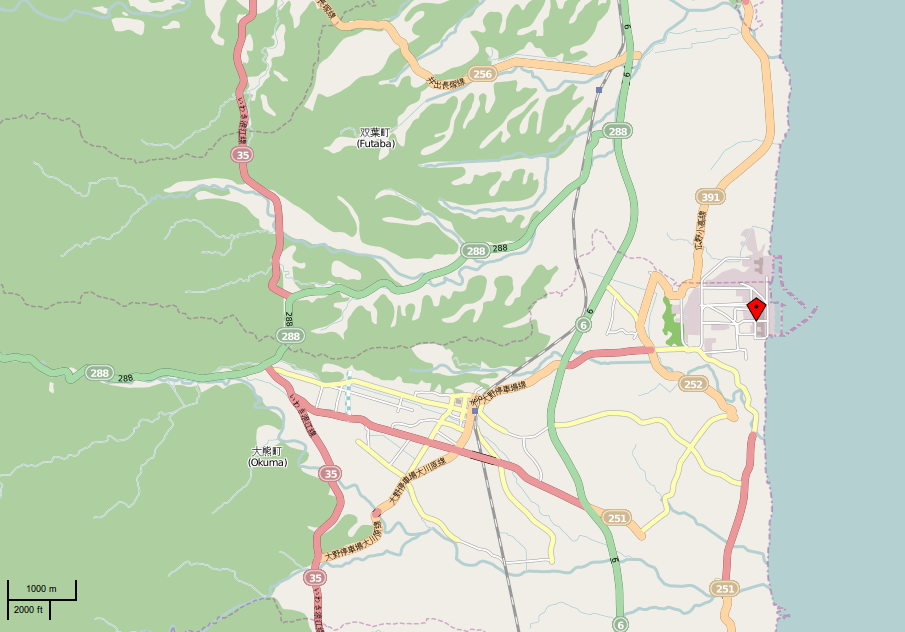 Fayl:KKW Fukushima - Lage.png