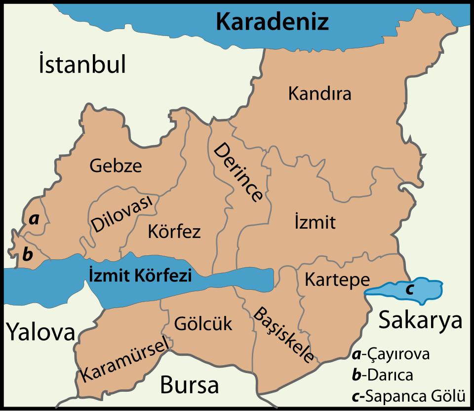 Fayl:Kocaeli location districts.svg