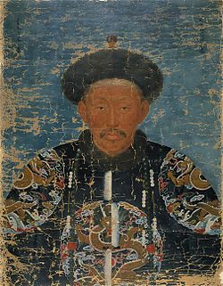 Sin sulolasi libosidagi Dörbed-Oyrat Tseren (车凌). Muallif: Jean Denis Attiret.
