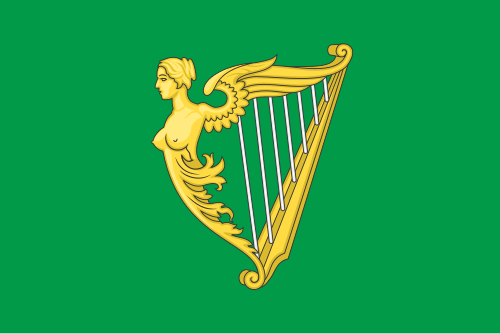 Fayl:Green harp flag of Ireland.svg