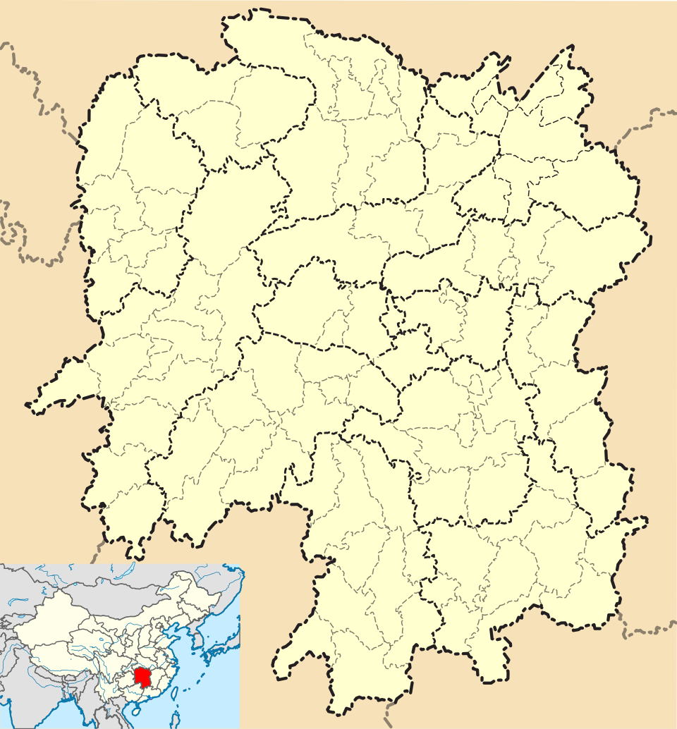 Fayl:Location map China Hunan EN.svg