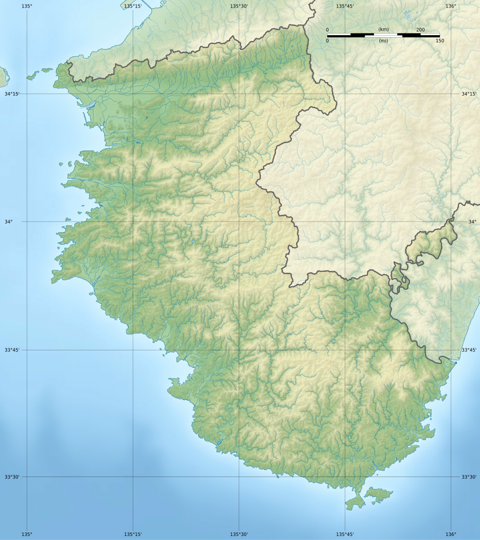 Fayl:Wakayama géolocalisation relief.svg