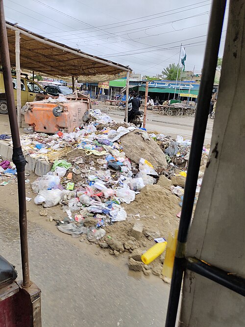 Fayl:Garbage dump in Karachi.jpg