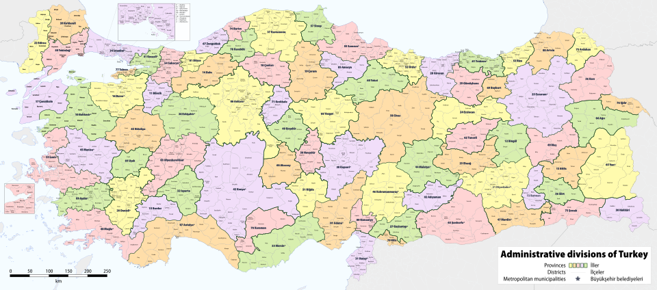 Fayl:Administrative divisions of Turkey.svg