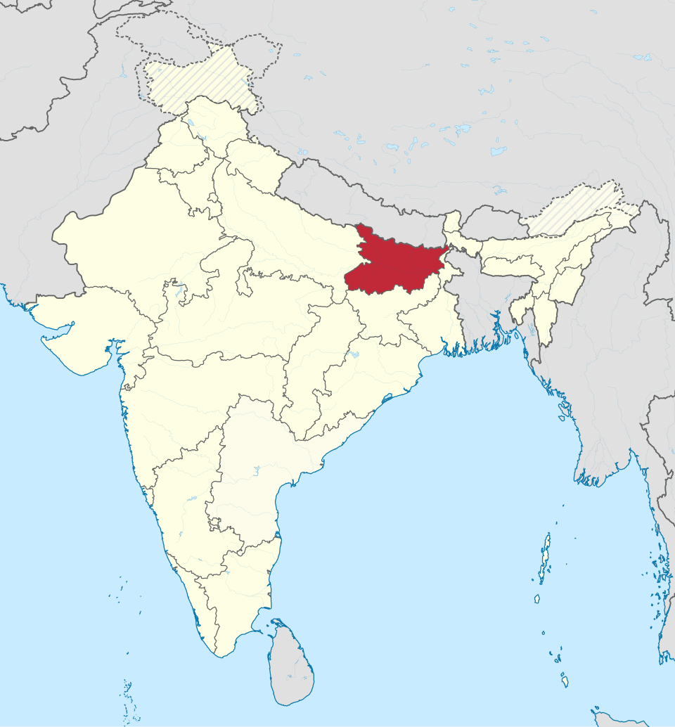Fayl:Bihar in India (disputed hatched).svg