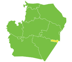Nohiyaning Raqqa muhofazasida joylashuvi.
