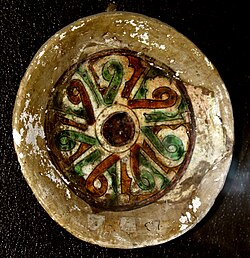 Boʻyalgan sopol idish, Ganja, XIII asr