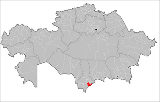 Qazigʻurt tumani xaritada