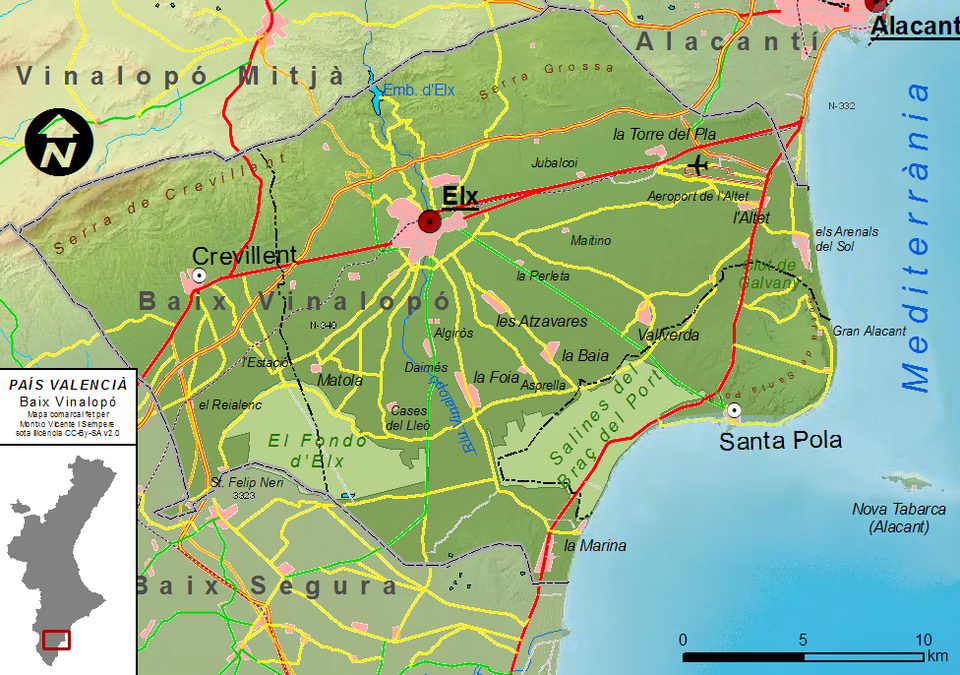 Fayl:Mapa del Baix Vinalopó.png