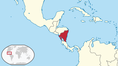 Location of Nikaragua