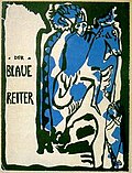 DER BLAUE REITER almanaxi 1912-yil, muqovasi Vasiliy Kandinskiy. Ekspressionist rassomlarning ikki guruhi: 1912-yildan Myunxendagi " Der Blaue Reiter " va 1905-yildan Drezdendagi " Die Brücke ".