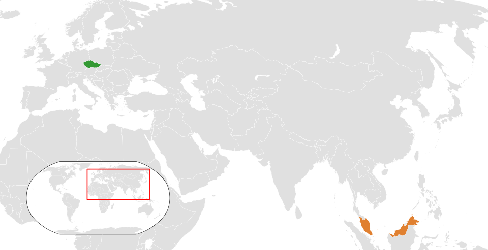 Fayl:Czech Republic Malaysia Locator.svg