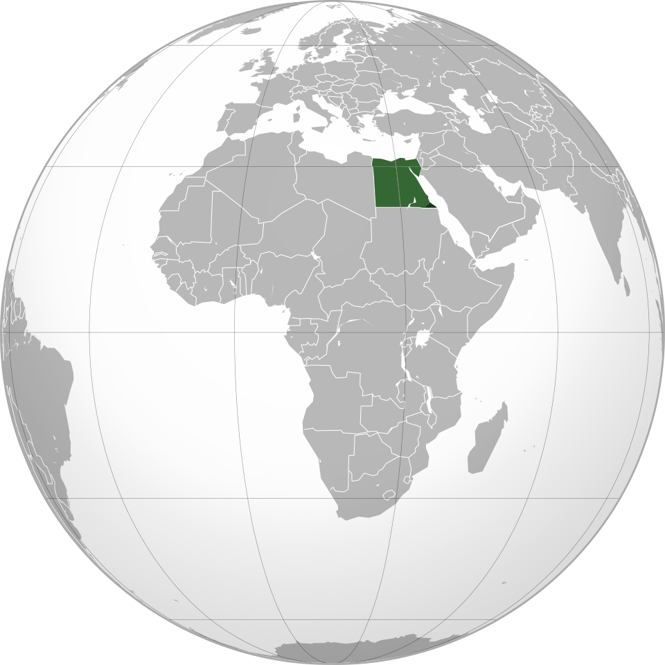 Fayl:Egypt (orthographic projection) highlighted.svg