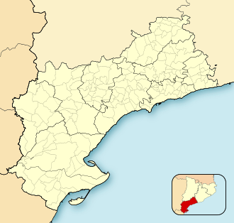Creu de Santos is located in Province of Tarragona