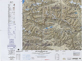 Portion of the China-USSR (Tajik SSR) border (DMA, 1988)