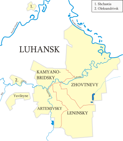 Skyline of Lugansk tumani