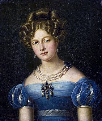 Elena Pavlovna yosh qiz sifatida, 1824-yil.
