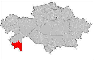 Qaraqiya tumani xaritada