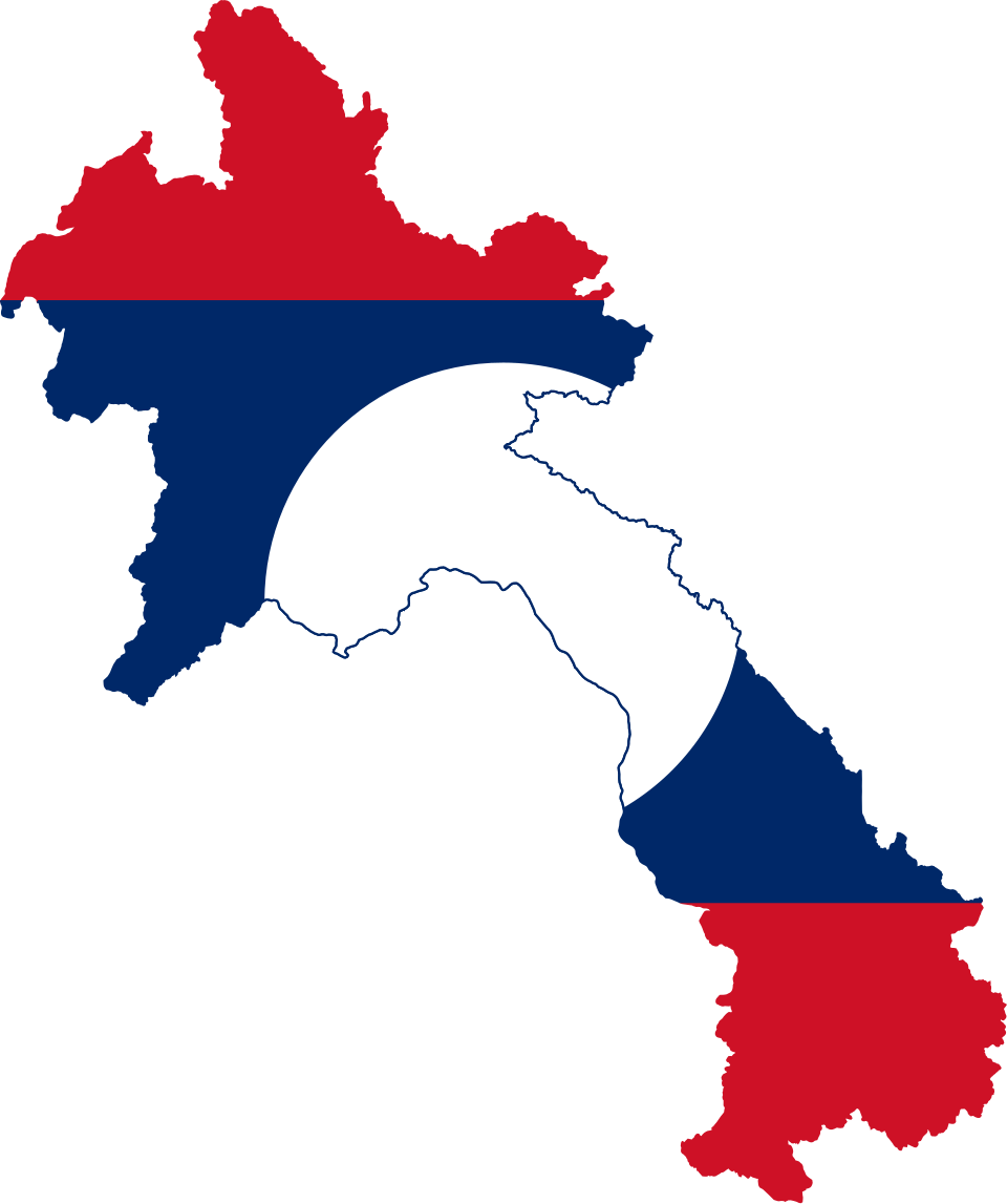 Fayl:Flag-map of Laos.svg