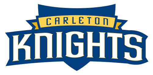 Warren Beson sardorlik qilgan va keyinchalik murabiylik qilgan Carleton Knights jamoasi logosi
