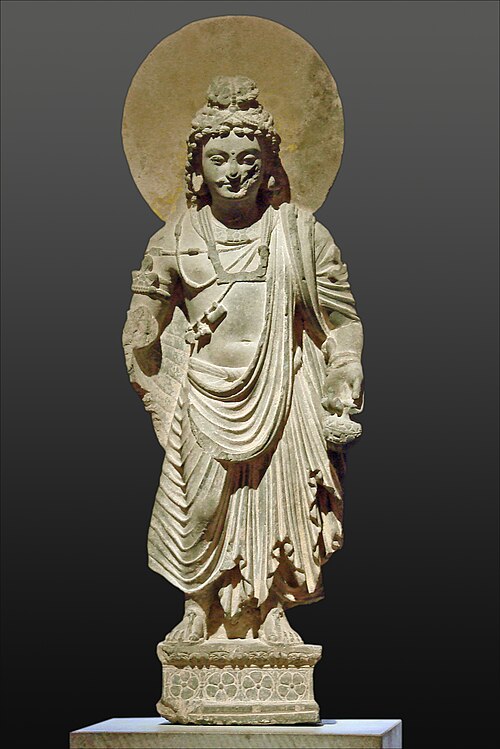 Fayl:Bodhisattva Maitreya (musée Guimet) (5424601351).jpg