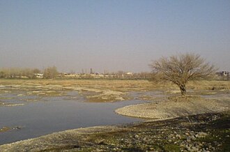 Baxt ko'li qishda(qisman quruq)