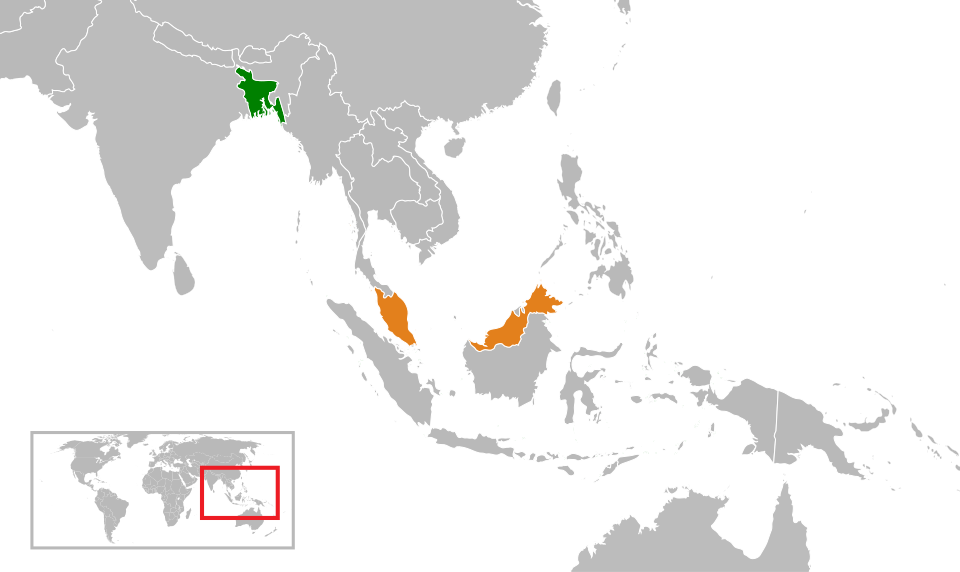 Fayl:Bangladesh Malaysia Locator.svg