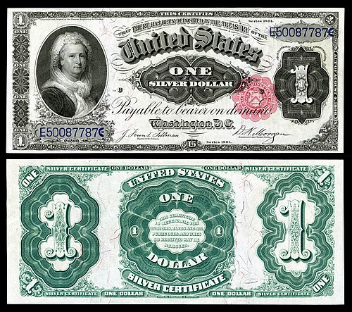 1 dollarlik kumush sertifikat, 1886-yil