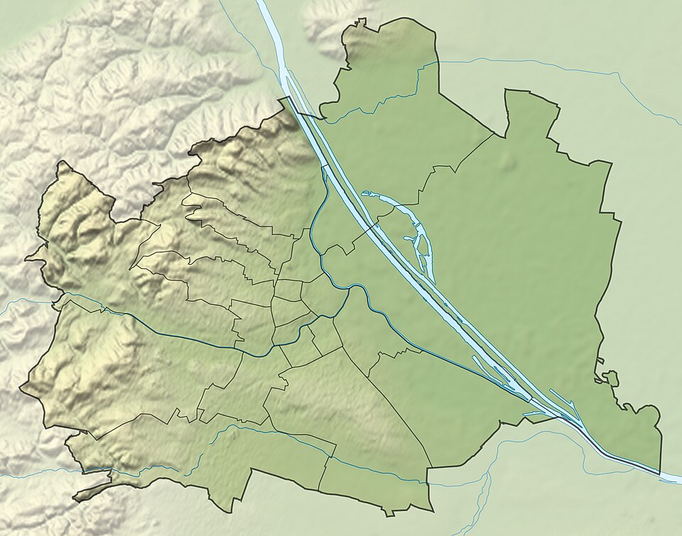 Fayl:Austria Vienna relief location map.jpg