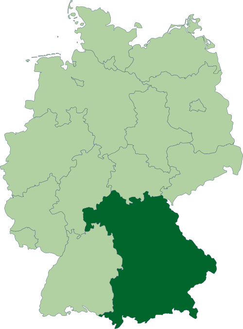 Fayl:Deutschland Lage von Bayern.svg