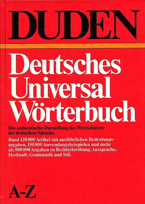 Fayl:DUDEN Universal Wörterbuch 1983 a.jpg