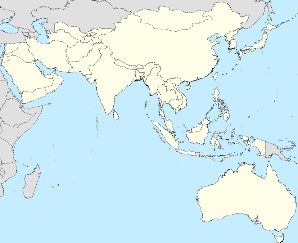 Futbol boʻyicha 2025–2026-yilgi ikkinchi Osiyo Chempionlar ligasi is located in Osiyo Futbol Konfederatsiyasi