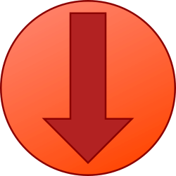 Fayl:Down arrow red.svg