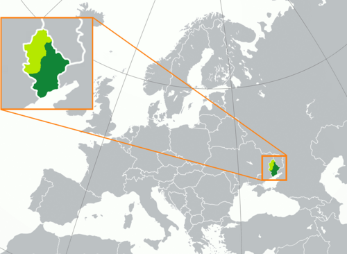 Location of Donetsk Xalq Respublikasi