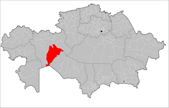 Chalqar tumani xaritada