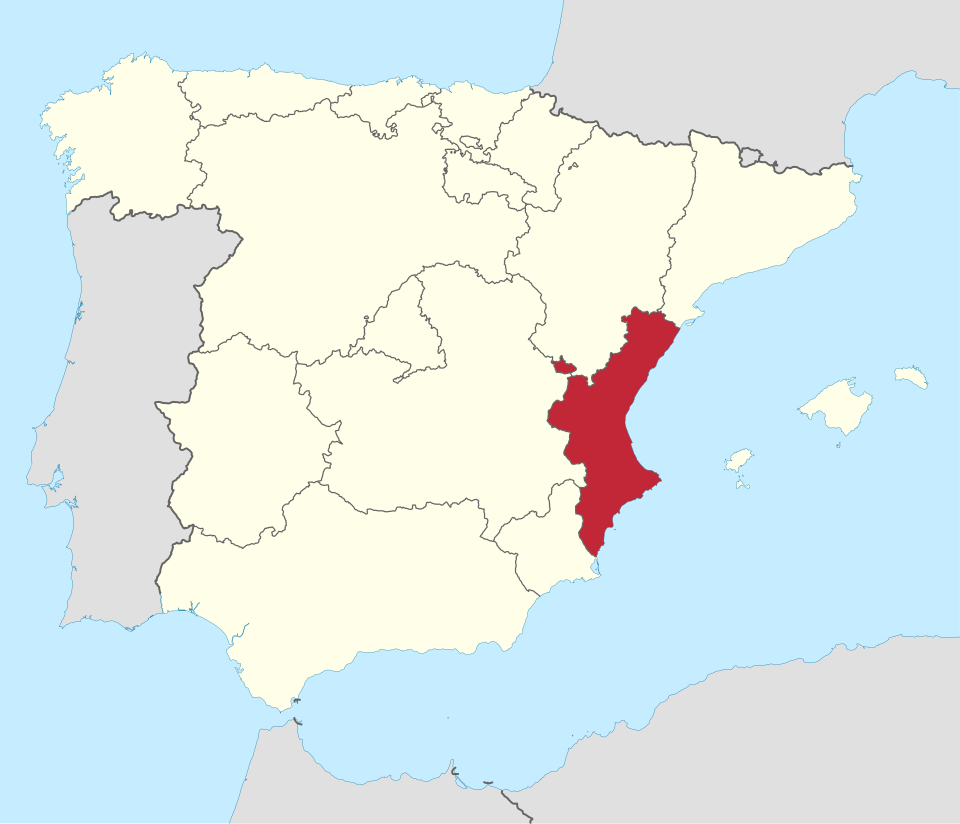 Fayl:Comunidad Valenciana in Spain.svg