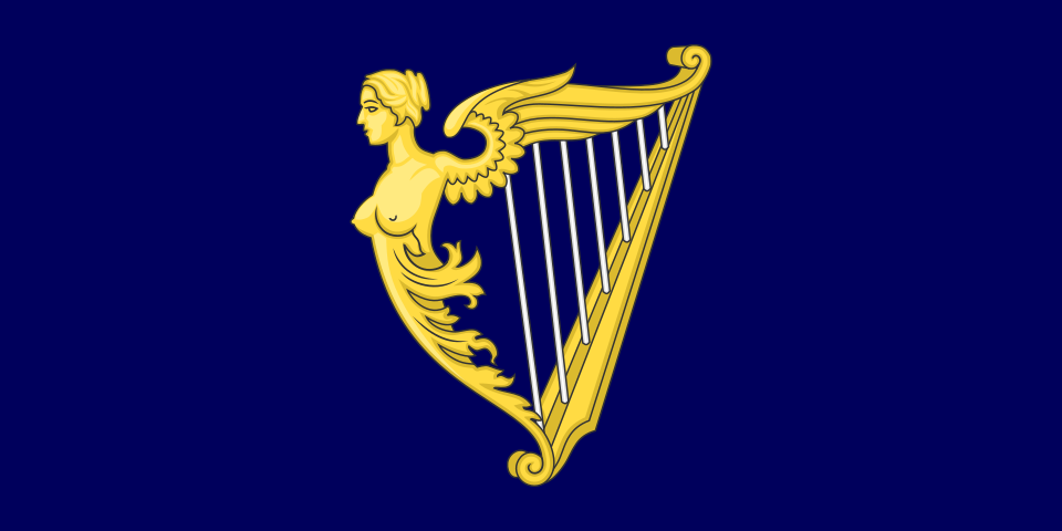 Fayl:Royal Standard of Ireland (1542–1801).svg