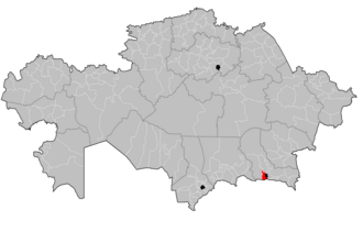 Qarasay tumani xaritada