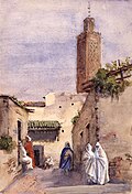 1886-yilda Fritz von Dardel tomonidan chizilgan masjid tasviri