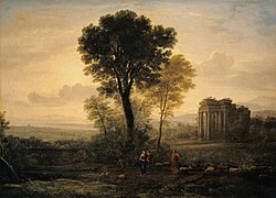 Utro. Iakov, Raxil i Liya u kolodsa. 1666. Xolst, maslo. Gosudarstvenniy Ermitaj, Sankt-Peterburg