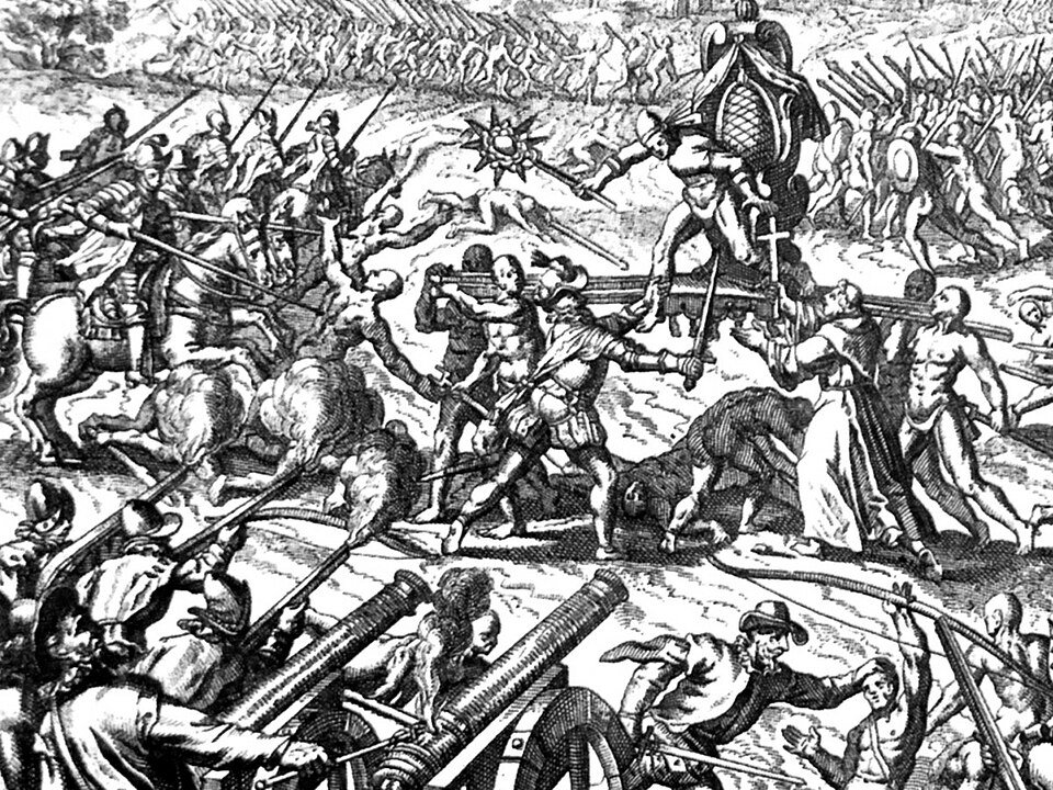 Fayl:Inca-Spanish confrontation.JPG