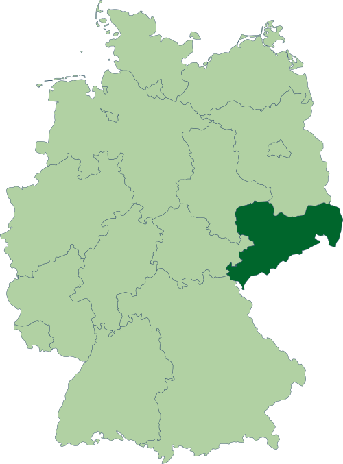 Fayl:Deutschland Lage von Sachsen.svg