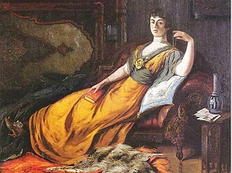 „Haremde Goethe“ (Haramdagi Gyote) surati, 1917-yil. Rasmda Abdulmajidning rafiqasi Şehsuvar Kadınefendi tasvirlangan. Rasmda Sharq va G‘arb madaniyatlarining uyg‘unligi aks etgan: Şehsuvarning orqasida turk gilami tasvirlangan, uning o‘zi taxtga suyanib, qo‘lida Gyote kitobini ushlab turibdi.