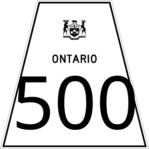 Fayl:Ontario Highway 500 template.svg