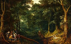 Robers Sharing Lutdagi manzara Jan Brueghel the Elder