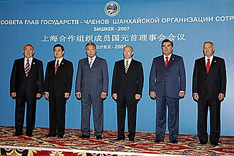 A.Nursulton Abishevich Nazarboyev Shanxay konferentsiyasida.