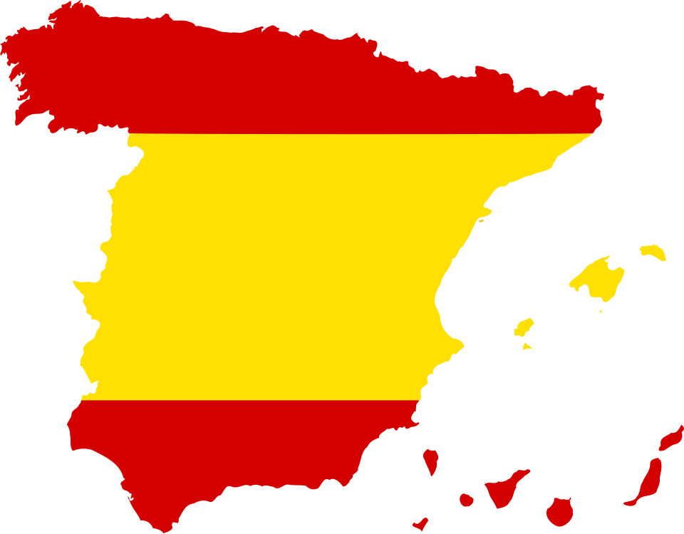 Fayl:Silhouette Spain with Flag.svg